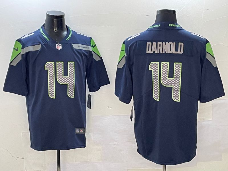 Men Seattle Seahawks #14 Darnols Blue Second generation 2025 Nike Limited NFL Jersey style 2
